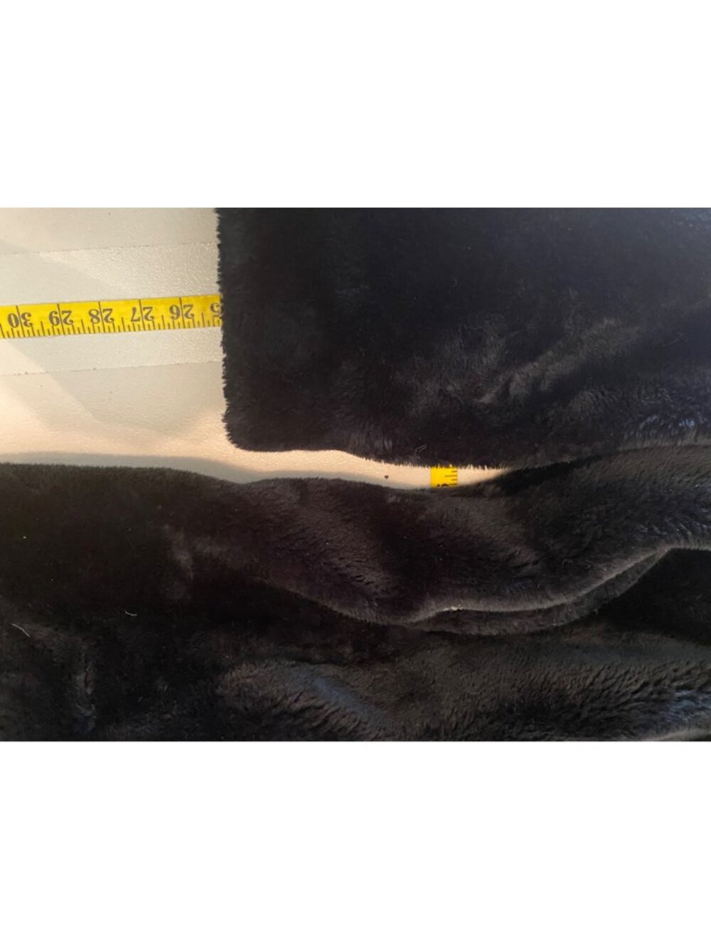 Vintage Monterey Fashions Black Faux Fur Maxi Coat Large Made In USA - Picture 12 of 12